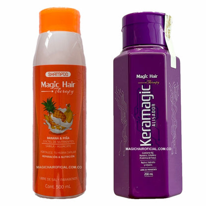 Kit Keratina Keramagic Alisador + Champu Anticaida | Magic Hair - Magic Hair Oficial