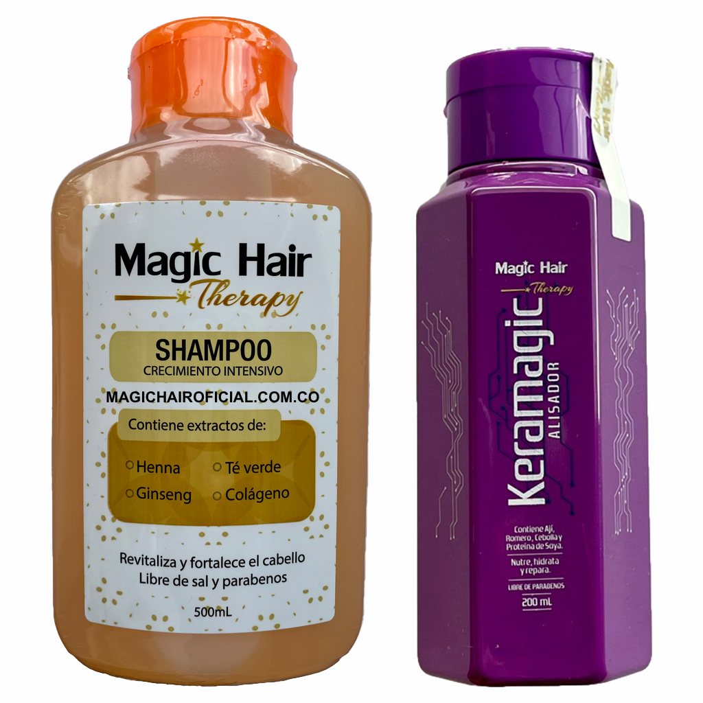 Kit Keratina Keramagic Alisador + Champu Crecimiento | Magic Hair - Magic Hair Oficial