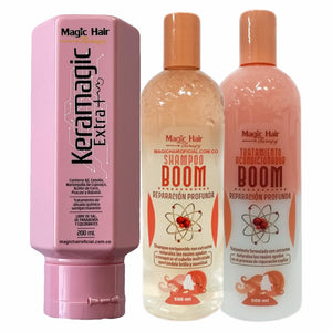 Kit Keratina Keramagic Extra + Champú Acondicionador Boom | Magic Hair