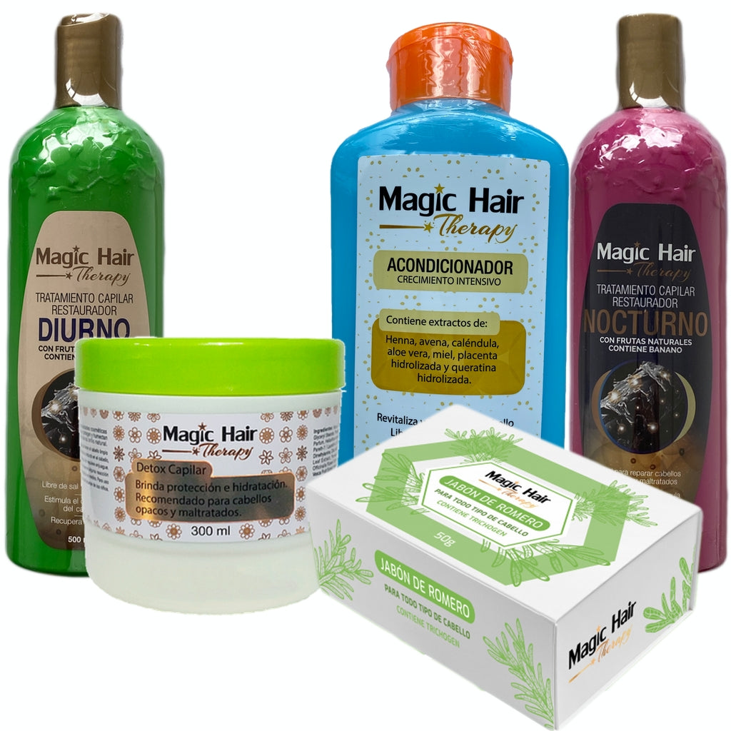 Kit Crecimiento Cabello Completo Gold | Magic Hair | Magia en tu Cabello Kit Magic Hair Magic Hair Oficial