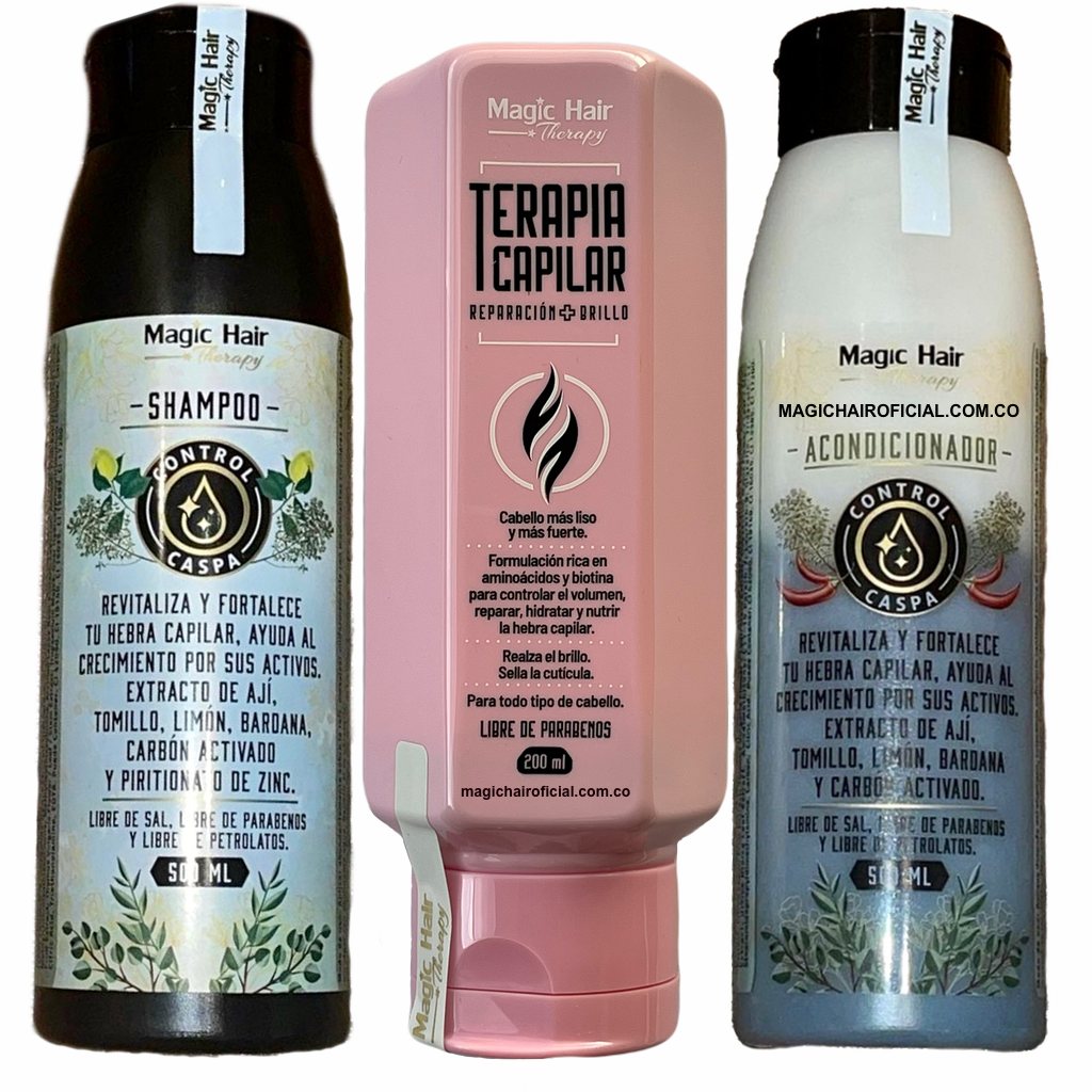 Hair Repair Therapy Kit + Anti-Dandruff Conditioner Shampoo | magic hair