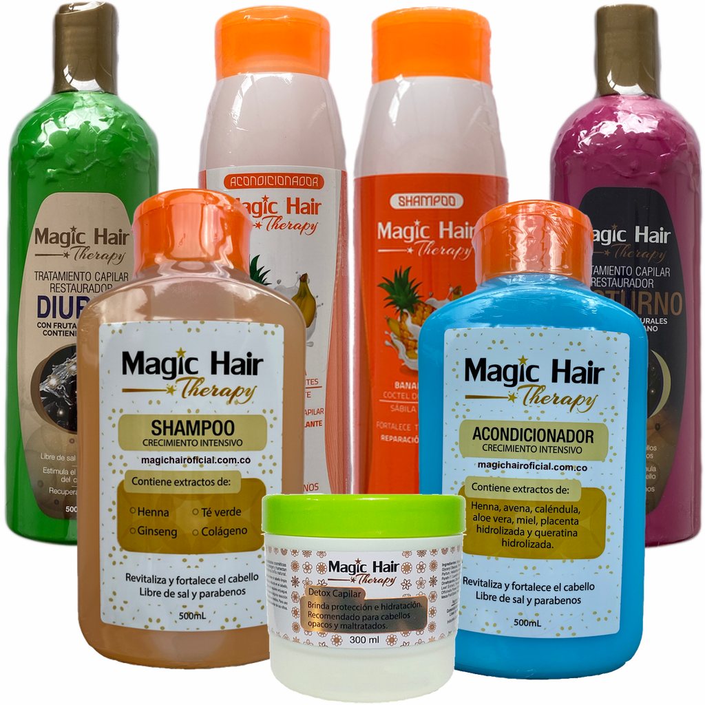 Kit Completo Anticaída Cabello + Kit Crecimiento | Magic Hair - Magic Hair