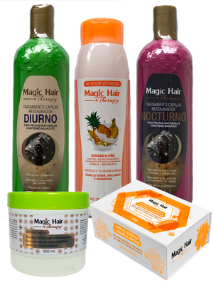 Kit Anticaída Cabello Completo Gold | Magic Hair | Magia en tu Cabello Kit Magic Hair Magic Hair Oficial
