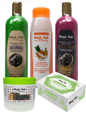 Kit Anticaída Cabello Completo Gold | Magic Hair | Magia en tu Cabello Kit Magic Hair Magic Hair Oficial