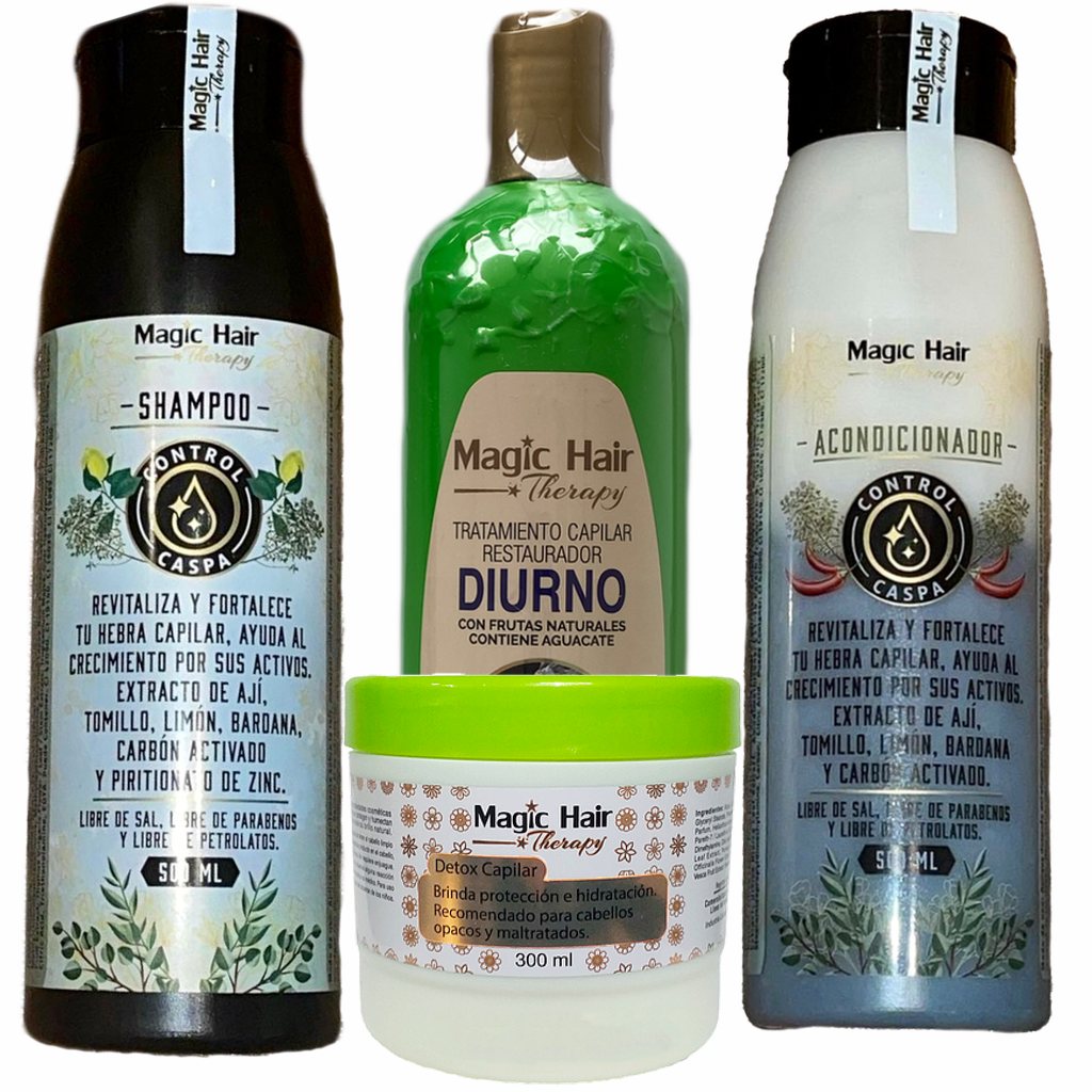 Kit Anticaspa Cabello Platinum + Diurno | Magic Hair - Magic Hair Oficial