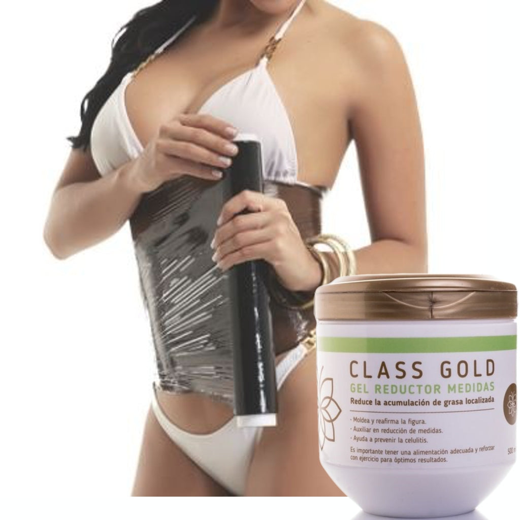 Gel Reductor Anticelulitis + Papel Osmótico Yodado Kit Class Gold Magic Hair Oficial