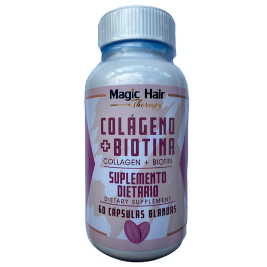 Colágeno Natural + Biotina en Cápsulas | Magic Hair | Magia en tu Cabello Colágeno Magic Hair Magic Hair Oficial