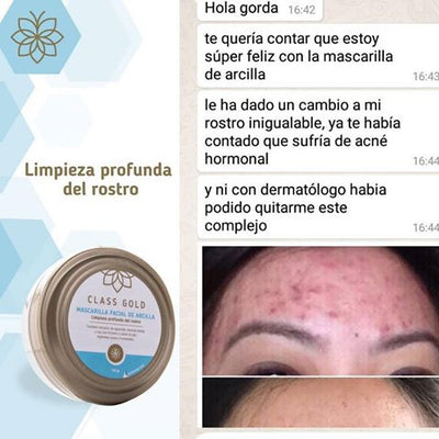Mascarilla Facial de Arcilla | Class Gold