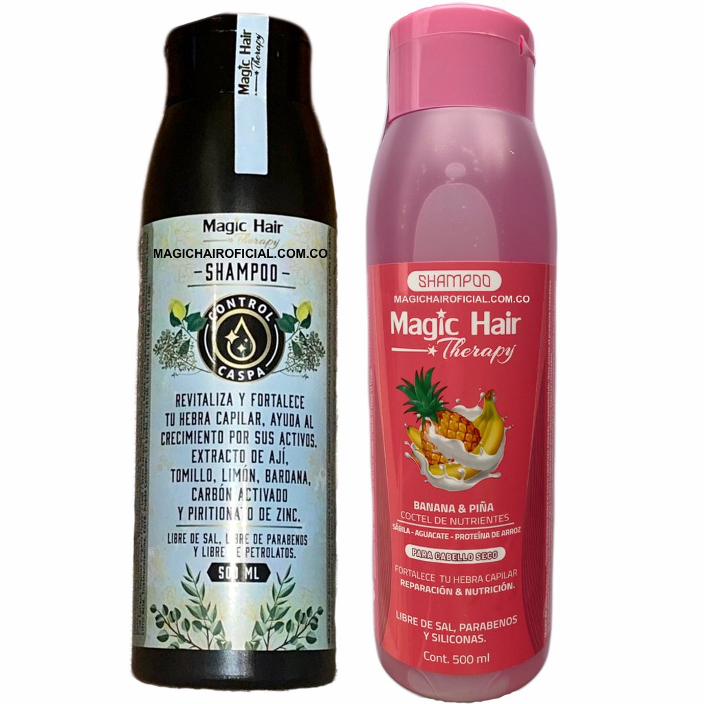 Kit Shampoo para Caspa + Shampoo para Caída Cabello Seco