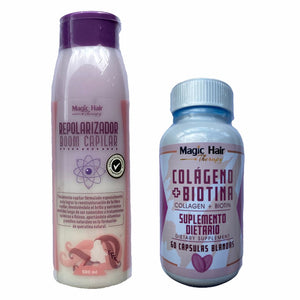 Kit Tratamiento Boom Repolarizador + Colageno y Biotina | Magic Hair - Magic Hair Oficial